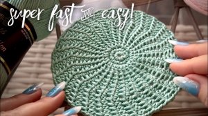 ВЯЖУ 100 в ДЕНЬ! 🧚🏻 ЛЕГКО и БЫСТРО! ПОДСТАВКА КРЮЧКОМ!