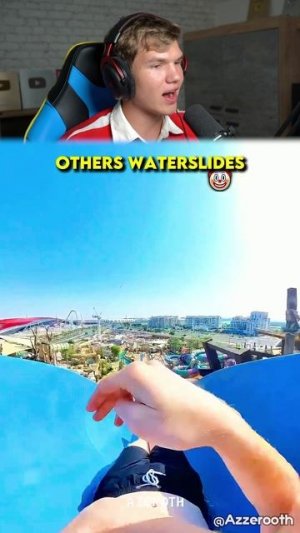 Другие Горки Против Последней в Аквапарке! 🌊☠️ #shorts #шортс #аквапарк #интересно #фонк #эдит #мем