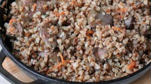 Гречка с куриной печенью в мультиварке. Просто и вкусно!