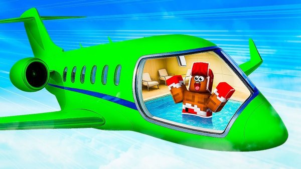 😱 МОЙ ДРУГ ЖИВЁТ В САМОЛЁТЕ С БАССЕЙНОМ И КОМПОМ! Я ПОСТРОИЛ ЕГО ЗА 999.999$! РОБЛОКС