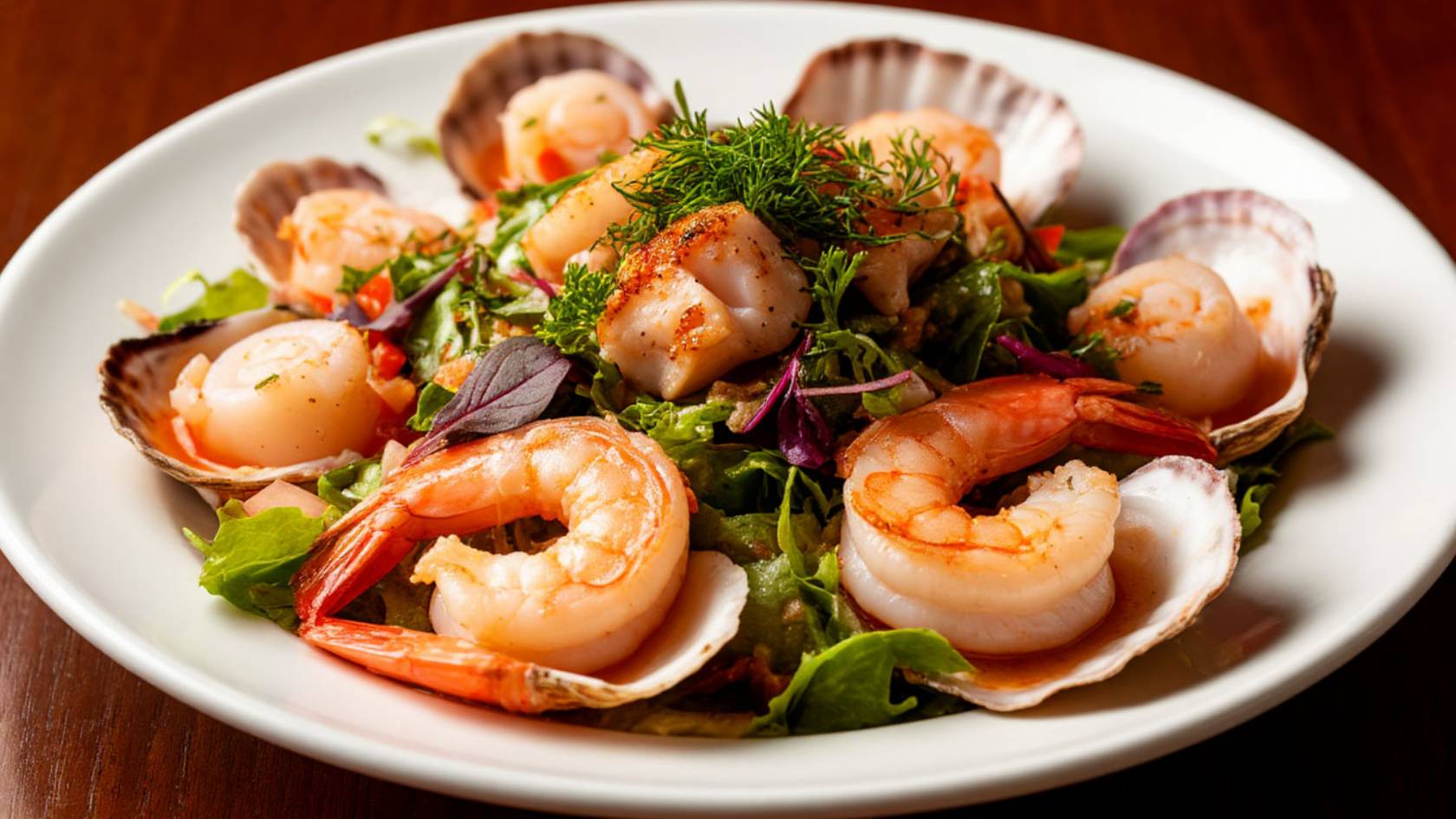 Салат с морепродуктами