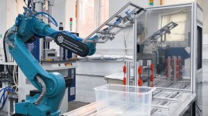 Роботизированная линия производства изделий из термопластов