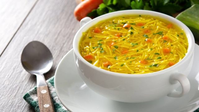 Куриный суп с лапшой смотреть онлайн