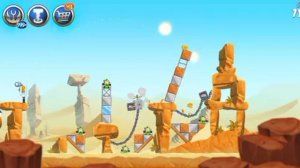 Прохождение Игры Angry Birds Star Wars II #3 - Бегство на Татуин (Синий).