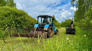 НА ПОКОСЕ ВЫРОС БУРЬЯН. ТРАВА ПО ШЕЮ. КОСИМ СЕНО В СИБИРИ.