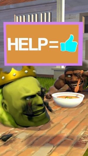 🤗Добро Победит: Лин Ганг Король 💕Помогает Подрывнику Арбузу