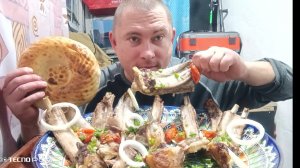 мукбанг/обжорыч/свиные запечённые ребра в духовке/еданакамеру/