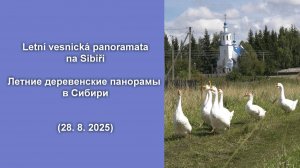 Летние деревенские панорамы в Сибири (28. 8. 2025)