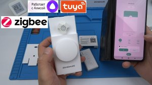 Умный Мотор для рулонных штор ZMP01 Zemismart Zigbee Smart Roller Shade Driver с аккумулятором