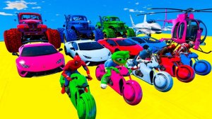 Детские Мультфильмы Машинки, Мотоциклы, Вертолеты и Самолеты для Юных Зрителей Мультики про Машинки