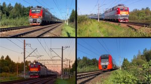 Утренняя группа поездов Белорусского направления | Часть 3