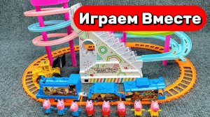 АСМР ИГРУШКИ ГОРКИ СО СВИНКОЙ ПЕППОЙ ДЛЯ ДЕТЕЙ 🐷 ИГРУШКИ МУЛЬТИКИ ДЕТЯМ