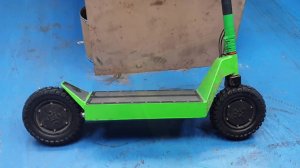 Самодельный электросамокат с максимальной мощностью 8KW, часть 4