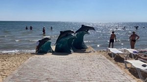 Евпатория - гуляю по пляжу санатория «Золотой берег"