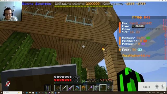 ИГРАЕМ НА СЕРВЕРЕ ДОМЕРА! Проходим квесты вместе с сестрой IP адрес сервера Mc.reallyworld.ru