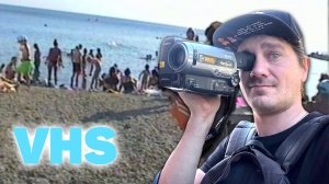 VHS камера в 2025: Пляжный отдых как в 90-е. Съемки в аналоговом качестве!