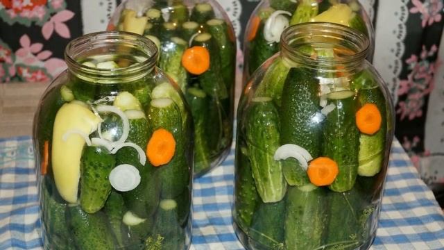 Огурчики на зиму 🥒 Вкусные, хрустящие!
