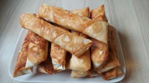 Простой перекус быстро и вкусно. Трубочки из теста фило с начинкой-все просто!