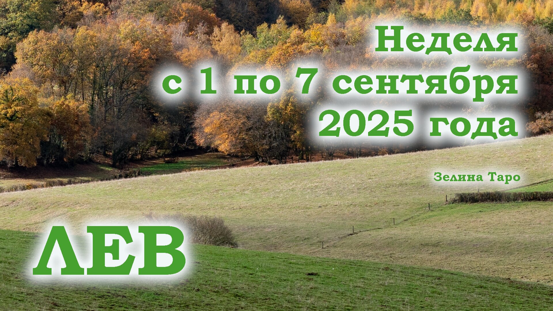 ЛЕВ | Таро прогноз на неделю 1–7 сентября 2025 | Основные события и подсказка Таро
