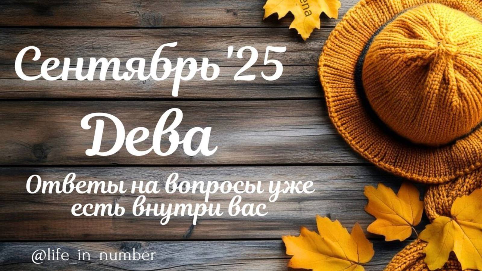 ДЕВА СЕНТЯБРЬ 2025 ПРОГНОЗ смотреть онлайн