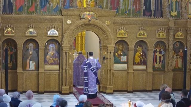 07.04.2024 г. Праздник Благовещения Пресвятой Богородице Божественная литургия в Феодоровском соборе смотреть онлайн