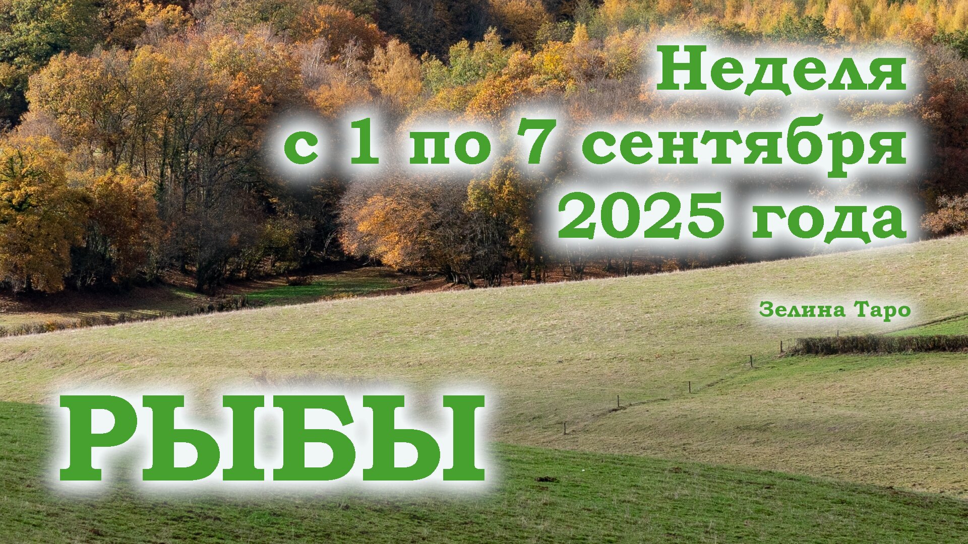 РЫБЫ| Таро прогноз на неделю 1–7 сентября 2025 | Что принесет неделя и совет Таро