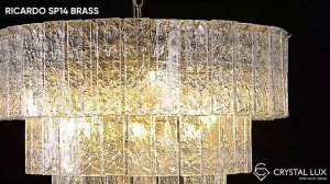 ЛЮСТРА | RICARDO SP14 BRASS | CRYSTAL LUX