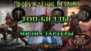 PoE2 Лучшие БИЛДЫ на СТАРТ!🔥МИЛИ - СТАРТЕРЫ - БЛИЖНИЙ БОЙ🔥Пробуждение Бездны Path of Exile 2