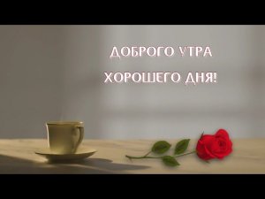 С добрым утром! Хорошего дня