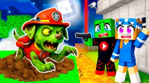 ЩЕНЯЧИЙ ПАТРУЛЬ с ЗОМБИ ВИРУСОМ НАПАЛИ НА МОЙ ДОМ АПОКАЛИПСИС ЗАЩИТА БАЗЫ В МАЙНКРАФТ МУЛЬТИК