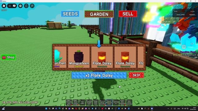 Открыл 35 SPROUT СИД ПАКОВ в Grow A Garden.