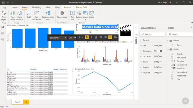4.05. Creating Reports - Adding Static Elements to a Report смотреть онлайн