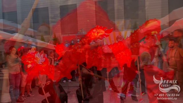 Заказать танец красного дракона на праздник в Москве - китайский дракон на новый год и корпоратив смотреть онлайн