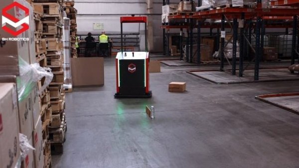 Складской робот SM ROBOTICS MULE. Тест на складе