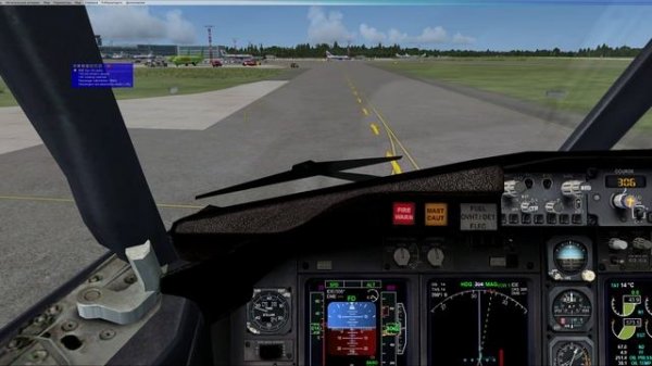 Microsoft Flight Simulator X ПОсадка в домодедово