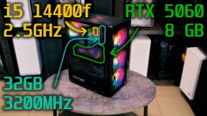Обзор и тесты | Core i5 14400f / RTX 5060 8GB | Aleksey PC fan