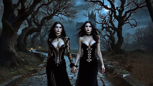 Entangled Shadows - A Gothic Rock Love Story ｜ AI Music Video