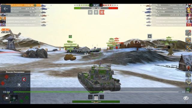 FV215b 183, Зимняя Малиновка, 15.08.2025 22-52, Mad Games, превосходство