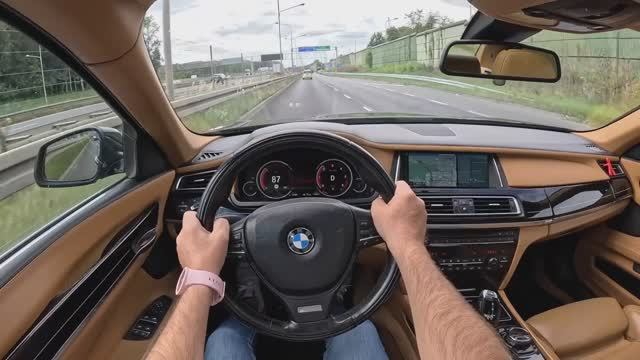 BMW 730d F01 Facelift [6-цилиндров turbocharged diesel 3.0 л. 258 л.с.] POV Test Drive смотреть онлайн