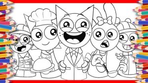 Новые раскраски / Спрунки / Roblox #спрунки #sprunkiworld