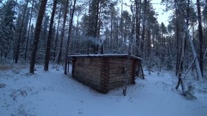 Зимовье в дикой тайге. Пришла зима. Рыбалка, закрыли летний сезон и открыли зимний!