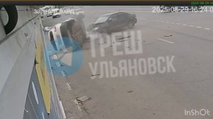 Момент ДТП на Ульяновском проспекте попал на видео