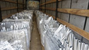 Фура согнутых труб. Гибка алюминиевых труб на заказ на трубогибе MASTER.3X 100% повторяемость