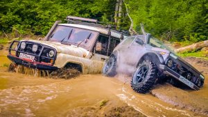 ТАК НИКТО НЕ ПОВТОРИТ! ОБЕЗУМЕВШИЕ УАЗЫ поспорили с НИВАМИ и БОЛОТОХОДАМИ на бездорожье