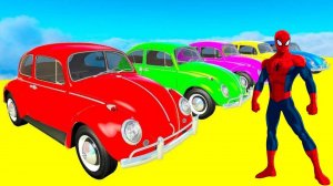 Мультики с маленькими цветными машинками для детей. Мультики для малышей с весёлыми песенками.