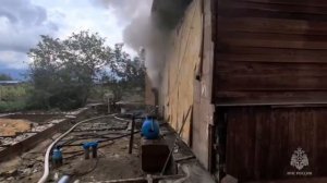 В Шимановске горел дом