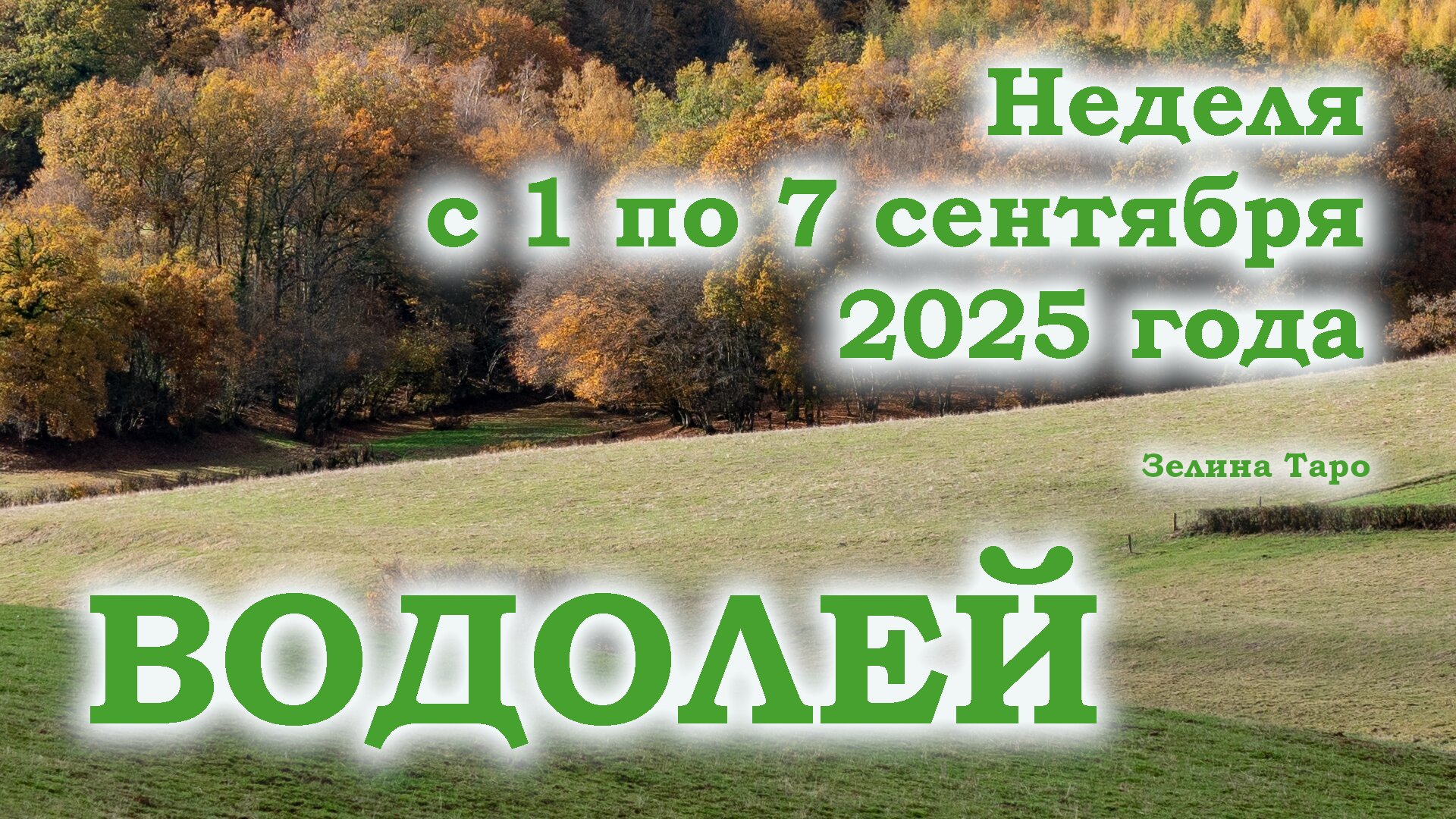 ВОДОЛЕЙ| Таро прогноз на неделю 1–7 сентября 2025 | Основные события и предупреждение
