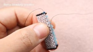 Многослойное украшение из бисера для кулона и сережек от Betty Beading jewelry