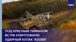 Под Красным Лиманом ВС РФ уничтожили ударный кулак "Азова"