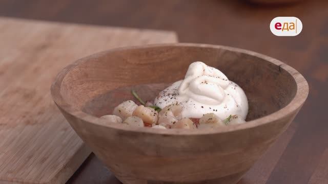 Сицилийский салат гриль с гребешками | На гриле /58